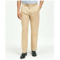 Brooks Brothers Men's Pleat-Front Cotton Vintage Chino Pants | Beige | Size 32 32