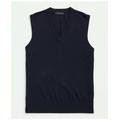 Brooks Brothers Men's Fine Merino Wool Sweater Vest | Navy | Size Small