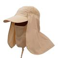 Sun Cap Fishing Hat Quick Dry Baseball Cap with Face Neck Cover Flap