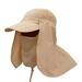 Sun Cap Fishing Hat Quick Dry Baseball Cap with Face Neck Cover Flap