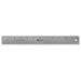 Business Source Stainless Steel Ruler- 12 in. L- Nonskid- Silver