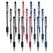 100 Pack of Bulk Wholesale Ballpoint Comfort Grip Pens Containing 5 Pens Per Pack in Multiple Colors for School Office Teachers and Students - 500 Ballpoint Comfort Grip Pens in Black Blue Red