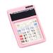 Farfi Mini Dollhouse Calculator Realistic Exquisite Craftsmanship Pocket Calculator for Kids Miniature Decorations (Pink Pocket Calculator)