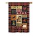 Breeze Decor BD-SH-H-100070-IP-BO-D-US18-SB 28 x 40 in. Primitive Collage Love Hope Inspirational Sweet Home Impressions Decorative Vertical Double Sided House Flag