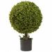 Nearly Natural 27 Inch Boxwood Ball Topiary - Green