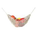 Gerich Hanging Fruit Hammock with Hooks Under Cabinet Hanging Fruit Basket Under the Kitchen Cabinet for Storing Banana Fruits Hand-Woven Lace Hanging Basket for Kitchen Fruit Holder Decor
