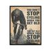 Poster Master Vintage Motivational Poster - Retro Sports Print - Don t Stop Cycling When You Get Old Bike Cyclist - 11x14 UNFRAMED Wall Art - Gift for Athlete Friend - Wall Decor for Home Office