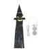 FRCOLOR Halloween Windsock Lights Halloween Decor Outdoor Hanging Light Ornament (Bat Style)