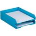 Stackable Trays - Blue - Desktop Document Letter File Organizer Tray - 2/Pack