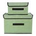 CyanOak Foldable Storage Boxes With Lids Fabric Washable Crate Storage With Lids