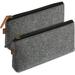 Pencil Case Pencil Pouch Felt Fabric Pencil Case Pen Bag Pencil pouch Small Pen Case School Supplies Pencil Case Pencil Bags Pencil Pouches with Zipper - dull grey