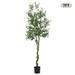 Yesfashion Artificial Olive Tree 5Ft Faux Olive Tree Tall Artificial Tree Indoor Outdoor Potted Silk Plants for Modern Home Office Living Room Porch Decor