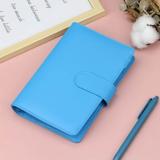 Gifts for Women Clearance YOHOME A6 PU Leather Notebook Binder Mini Binder Refillable Paper with Pretty Ring Binders Binder Cover for Personal Planner Budget Organizer Sky Blue One Size