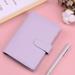 Gifts for Women Clearance YOHOME A6 PU Leather Notebook Binder Mini Binder Refillable Paper with Pretty Ring Binders Binder Cover for Personal Planner Budget Organizer Purple One Size