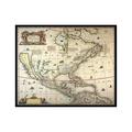 Poster Master Antique Geographical Poster - Vintage Tourism Print - 16x20 UNFRAMED Wall Art - Gift for Traveler Friend - America Septentrionalis North America Map - Wall Decor for Home Office