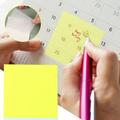 Eguiwyn sticky note Transparent Sticky Notes Coloured Sticky Notes 75x75mm 3in X 3in Waterp-roof Sticky Notes 300PCS Sticky Note Yellow