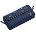 Big Capacity Pencil Case Pencil Pouch School Supplies for College Students Office Simple Stationery - Navy blue