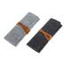 Rollup pen case 2pcs Roll Up Felt Pencil Holder Pen Case Organizers School Stationary Supplies Pouch Storage Bag Foldable Wrap Case Cosmetic Bags (Dark Grey & Light Grey)