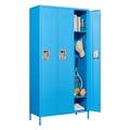 Fesbos Locker Metal Locker for Employees Large Steel Storage Locker Cabinet-3 Doors Lockers Organizers for School Gym Home Office Staff Unassembled