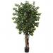 Nearly Natural 7 ft. Sakaki Silk Tree in Green