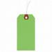 Choice Zoro 4WLA5 Colored Paper Blank Shipping Tag Fluorescent Green - Pack of 1000