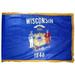 Annin Flagmakers 3 ft. x 5 ft. Indoor and Parade Colonial Nyl-Glo Wisconsin Flag with Fringe