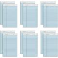 Prism Plus 100% Recycled Legal Pad 5 x 8 Inches Perforated Blue Narrow Rule 50 per Pad 12 Pads per Pack (63020)