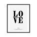 Poster Master Typography Poster - Dictionary Print - Definition of Love Modern Inspiring Motivational - 16x20 UNFRAMED Wall Art - Gift for Family Lover Friend - Wall Decor for Home Bedroom