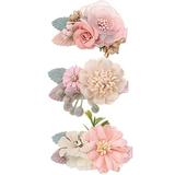 HGWXX7 hair clip hair clips for women claw clips for thick hair Girls Artificial Flower Hair Accessories Hair Clips Set Baby Hair Bow Flower F One Size