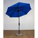 Shade Trends 7.5 ft. x 8 Rib Premium Market Umbrella- Licorice Frame- Pacific Blue Canopy