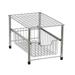 Household Essentials Silver 1237-1 Free Standing Pull Out Cabinet Organizer Shelf | Single 16.5 Deep