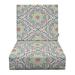 RSH DÃ©cor Indoor Outdoor Foam Back Deep Seating Chair Cushion Set 24â€� x 27â€� x 5â€� Seat and 24â€� x 21â€� x 3 Back Zen Fiesta