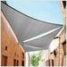 ctslt size order to make 11 x 18 x 21.1 grey right triangle sun shade sail canopy mesh fabric uv block - heavy duty - 190 gsm - 3 years warranty (we make size)