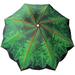 6.5 ft Outdoor Umbrella with Palm Tree Design Telescoping Pole UV Protection (6.5ft Palm Tree)