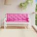 OWSOO Garden Bench Cushions 2pcs Pink 59.1 x19.7 x2.8 Fabric