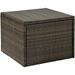 CO7202-BR Palm Harbor Outdoor Wicker Coffee Table Brown