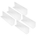 Hemoton 10Pcs Plastic Shelf Divider Supermarket Commodity Divider L Shape Baffle