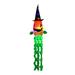 Mrigtriles Halloween Windsocks With LED Light Halloween Wind Socks Flag Outdoor Horror Hanging Light Decorations