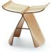 17 Inch Willow Stool Irregular Shapes Bend Stationary Solid Foot Stool Naturally Finished Sturdy Wooden Small Couch Sofa Leisure Bench Futon for Kids and Adults Indoor Outdoor Use (Wood)