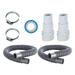 Pool Hoses 1 1/2 Swimming Pool Filter Hose Replacement Kit 4.9 Feet 2 Pack