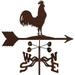 EZ Vane Steel Rooster Weathervane 21â€� Height Includes Metal Roof Mount Wind Cups & Brackets | Hand-Crafted And Family-Owned Made In The With Triple Powder Coating Limited
