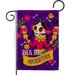 Breeze Decor G162091-BO Lady Dia De Muertos Garden Flag Fall Day of Dead 13 x 18.5 in. Double-Sided Decorative Vertical Flags for House Decoration Banner Yard Gift