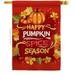 Breeze Decor Pumpkin Spice House Flag Fall Harvest & Autumn 28 x 40 in. Double-Sided Decorative Vertical Flags for Decoration Banner Garden Yard Gift