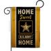 Breeze Decor G158450-BO Home Sweet US Army Garden Flag Armed Forces 13 x 18.5 in. Double-Sided Decorative Vertical Flags for House Decoration Banner Yard Gift