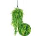 Simulation Green Plant Persian Leaf Wall Hanging Golden Bell Decoration Rattan Balcony Wall Fake Flower Hanging Basket Plant