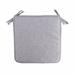 Riforla Square Strap Garden Chair Pads Seat Cushion for Outdoor Bistros Stool Patio Dining Room Linen Grey_With straps