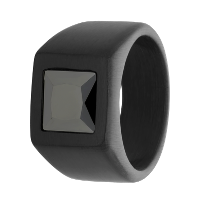 Lucardi Ringe Stahl - silbern 57mm Herren