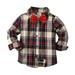 Entyinea Boys School Uniform Long Sleeve Button Top Casual Fall Coat Clothes A 90