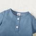 LYCAQL Baby Bodysuit Baby Clothes Romper Set Cotton Romper Jumpsuit Short Sleeve Bodysuit Denim Blue Baby Baby (Blue 6-9 M)