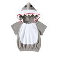 GXFC Toddler Boy Halloween Funny Costume 6M 1T 2T 3T 4T Kids Boy Cute Shark Short Sleeve Hoodie